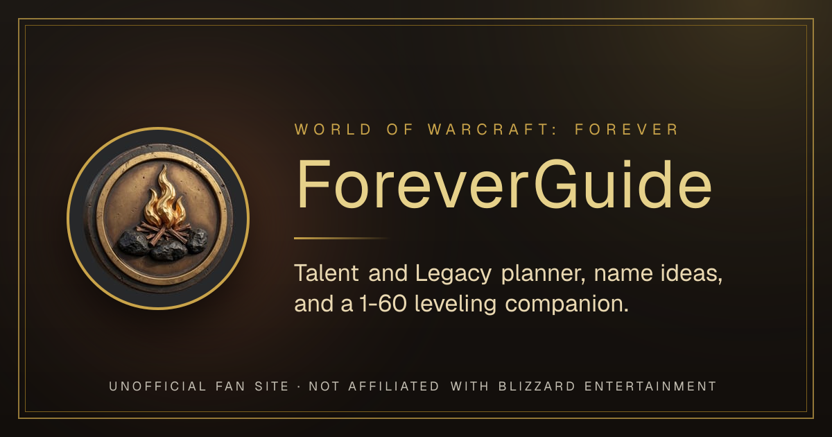 ForeverGuide — WoW Forever talent calculator, guide & tools